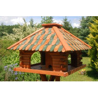 Produktbild von Deko-Shop-Hannusch Vogelhaus aus Holz in Grün ohne Ständer