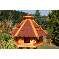 Produktbild von Deko-Shop-Hannusch Vogelhaus aus Holz mit Bitumenschindeln in Braun