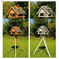 Produktbild von Deko-Shop-Hannusch Vogelhaus V 19 aus Holz mit Steinputz in Weiß oder Braun 50 x 36 cm