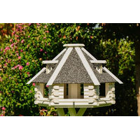 Produktbild von Deko-Shop-Hannusch Vogelhaus V13 XXL aus Stein in Weiss und Grau