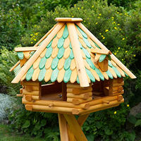 Produktbild von Deko-Shop-Hannusch XXL Luxus Vogelhaus aus Holz mit integriertem Futtersilo und Imprägnierung