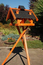 Produktbild von Deko-Shop-Hannusch XXL Vogelhaus aus Holz mit Bitumenschindeln und Ständer