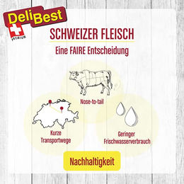 DeliBest Bio Rindfleisch Würfel Belohnungssnack glutenfrei 360 g - 2 x 180 g – Bild 1 von 2