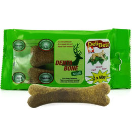 DeliBest DentaBone Kausnack für kleine Hunde mit Hirsch für sensitive Hunde – Bild 1 von 2
