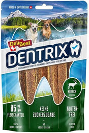 DeliBest DENTRIX Zahnpflege-Snack Hirsch Monoprotein Hypoallergen mit hohem Fleischanteil 70g – Bild 1 von 1