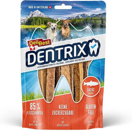 Produktbild von DeliBest Dentrix Zahnpflege-Snack Lachs mit hohem Fleischanteil und Monoprotein 70g