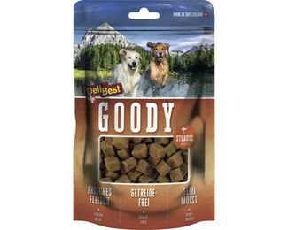 DeliBest Fleisch Goodys mit Strauß 100 g – Bild 1 von 2