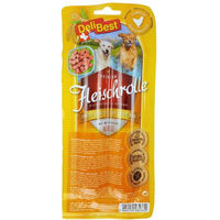 Produktbild von DeliBest Fleischrolle Schweizer Hähnchen mit Hirse Belohnungssnack für Hunde mit hohem Fleischanteil und Monoprotein 1000g