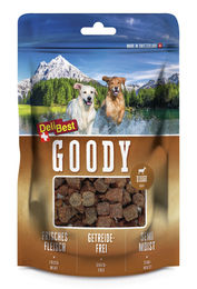 DeliBest Goody Hundesnacks Ziege getreidefrei mit hohem Fleischanteil 8 x 100 g - 8 x 100 g – Bild 1 von 3
