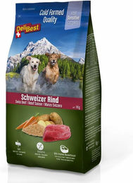 DeliBest Hund Adult Sensitive Complete Rind Monoprotein glutenfrei kaltgeformtes halbfeuchtes Trockenfutter 1000g – Bild 1 von 1