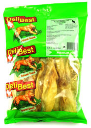 DeliBest Kaninchenohren Naturkauartikel für Hunde Monoprotein und glutenfrei 80 g - 80 g – Bild 1 von 3