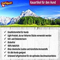 Produktbild von DeliBest Light Straussen Sticks aus Straussensehnen für Hunde getreidefrei und glutenfrei 500g - 500 g