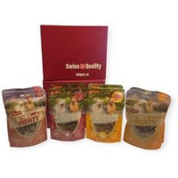 Produktbild von DeliBest Mixpaket Hundesnacks mit Rind, Huhn und Lamm 800g - 8 x 100 g