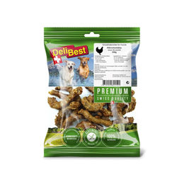 Produktbild von DeliBest Premium Kausnack Hähnchenhälse mit hohem Fleischanteil und Monoprotein 250 g