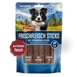 DeliBest Premium Pferdefleisch Sticks Hundeleckerli Monoprotein Glutenfrei Sensitive – Bild 1 von 13