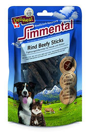 DeliBest Simmental Rind Beefy Sticks Kausnacks für Hunde und Katzen mit hohem Rindfleischanteil 90g - 8 x 90 g – Bild 1 von 7
