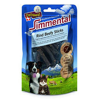 Produktbild von DeliBest Simmental Rind Beefy Sticks Kausnacks für Hunde und Katzen mit hohem Rindfleischanteil 90g - 8 x 90 g
