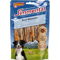 Produktbild von DeliBest Simmental Rind Milksticks Kausnack für Hunde glutenfrei und monoprotein 2 x 200 g - 2 x 200 g