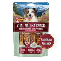 Produktbild von DeliBest Vital Natura Kausnack Rinderkopfhaut mit Grünlippmuschel glutenfrei für Hunde aller Altersstufen und Größen 200g - 2 x 200 g