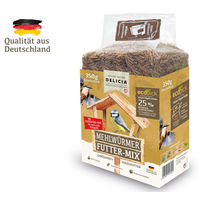 Produktbild von Delicia Mehlwürmer FutterMix Insektenfutter für Wildvögel 350g - 800 g