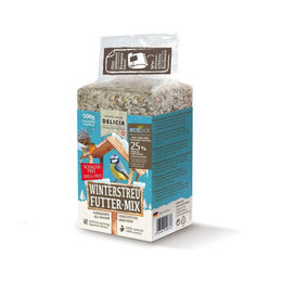 Delicia Winterstreu Vogelfutter Ganzjähriger Futtermix für Wildvögel 500g – Bild 1 von 5