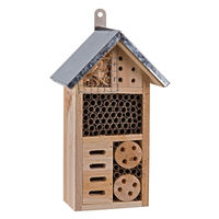 Produktbild von DEMA Insektenhotel aus Holz in Natur und Braun als Nistkasten für Bienen, Falter und Käfer
