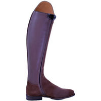 Produktbild von DeNiro Bellini Camoscio Legno Reitstiefel aus Leder in Braun und Gold EU 42