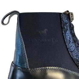 DeNiro Reitstiefel Damen aus Leder waterproof Blau Größe 36 – Bild 1 von 2