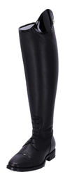 Produktbild von DeNiro Reitstiefel DN Salentino 02 Quick Black Leder geschnürt mit Lack-Stulpe und schwarzen Nähten