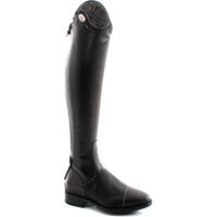 Produktbild von DeNiro Reitstiefel Salentino 01 Tricolore in Schwarz und Grau aus Glattleder Größe 36
