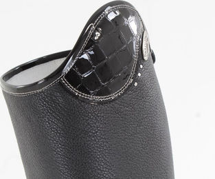 Produktbild von DeNiro Reitstiefel Salentino 02 aus Leder in Schwarz Top Lucido