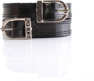 DeNiro Sporenriemen aus Leder in Black Brushed – Bild 1 von 1