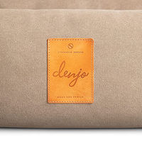 Produktbild von Denjo Dogs Hundebett Nest Classic Beige Medium mit Kopfstütze und recycelter Füllung