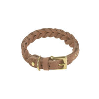 Produktbild von Denjo Dogs Stockholm Hundehalsband aus Leder Braun XS 28-32 cm