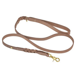 Denjo Dogs Stockholm Hundeleine aus Leder 155cm braun – Bild 1 von 6