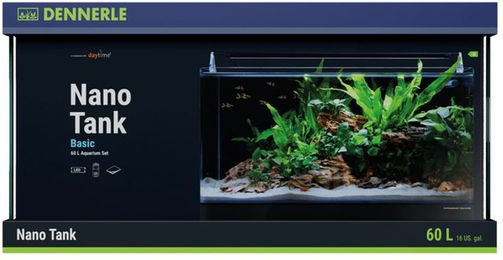 Dennerle Aquarien-Set Nano Tank Basic mit LED-Aufsatzleuchte in Schwarz – Bild 1 von 4