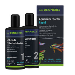 Dennerle Aquarium Starter Rapid Wasseraufbereiter für Süßwasser 200ml - 2 x 100 ml – Bild 1 von 6