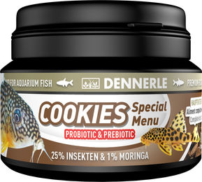Dennerle Cookies Special Menu Fischfutter für Bodenfische und Welse mit Insekten und Krill 100 ml - 100 ml – Bild 1 von 3