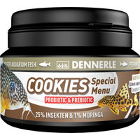 Produktbild von Dennerle Cookies Special Menu Fischfutter für Bodenfische und Welse mit Insekten und Krill 100 ml - 100 ml