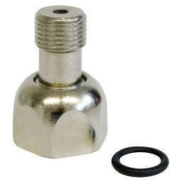 Dennerle Crystal-Line CO2 Adapter Druckminderer aus Edelstahl in Silber – Bild 1 von 4