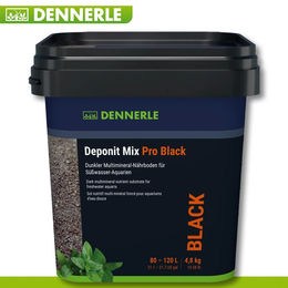 Dennerle Deponit Mix Pro Black Multimineral-Nährboden für Süßwasser-Aquarien 4,8 kg - 4,8 kg – Bild 1 von 3