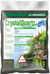 Dennerle Kristall-Quarzkies Diamantschwarz Bodengrund für Süßwasser Aquarien 5 kg - 5 kg – Bild 1 von 3