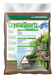 Dennerle Kristall-Quarzkies Dunkelbraun Bodengrund für Süßwasser Aquarien 5 kg - 5 kg – Bild 1 von 3