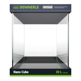 Dennerle Nano Cube White Glass Aquarium 30 Liter aus Glas mit abgerundeter Frontscheibe für Aquascaping - 30 l – Bild 1 von 3