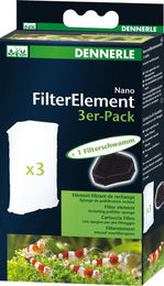 Dennerle Nano Eckfilter Ersatzkartuschen für Süßwasser Fisch Filterelemente 3er Pack – Bild 1 von 6