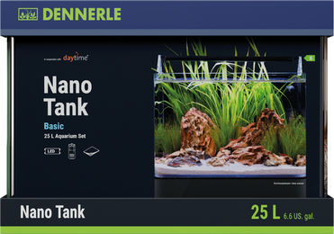 Dennerle Nano Tank Basic Aquarium 25 Liter mit LED-Leiste in Transparent – Bild 1 von 3
