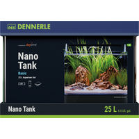 Produktbild von Dennerle Nano Tank Basic Aquarium 25 Liter mit LED-Leiste in Transparent