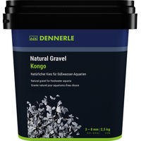 Produktbild von Dennerle Natural Gravel Kongo Bodengrund 3-8 mm Grau 2,5 kg - 2,5 kg