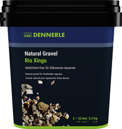 Dennerle Natural Gravel Rio Xingu Bunter Bodengrund für Süßwasserfische 2-22 mm 2,5 kg - 2,5 kg – Bild 1 von 3