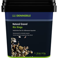 Produktbild von Dennerle Natural Gravel Rio Xingu Bunter Bodengrund für Süßwasserfische 2-22 mm 2,5 kg - 2,5 kg